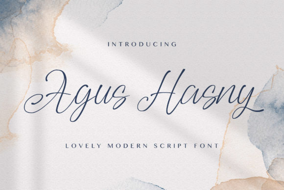Agus Hasny: A Delicate Handwritten Typeface for Modern Brands