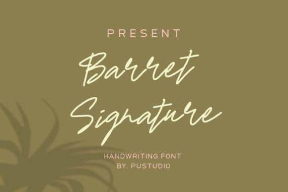Barret Signature: A Handwritten Font for Makers