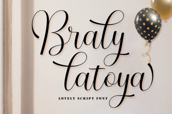 Braly Latoya: A Delicate Handwritten Font for Elegant Branding