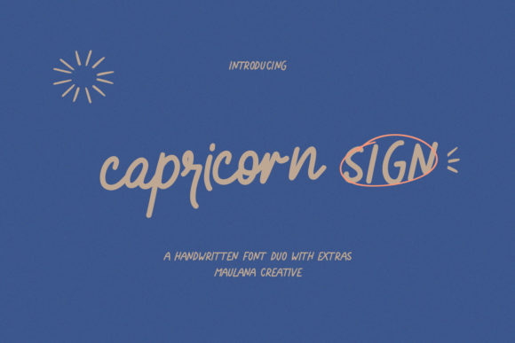 Capricorn Sign Font Review for Campaign Design