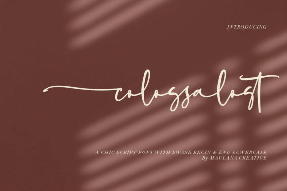 Colossalost: A Handwritten Typeface for Elegant Branding