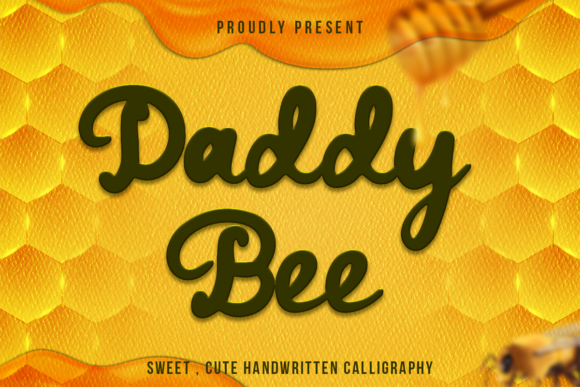 Daddy Bee: A Bold Handwritten Font for Branding