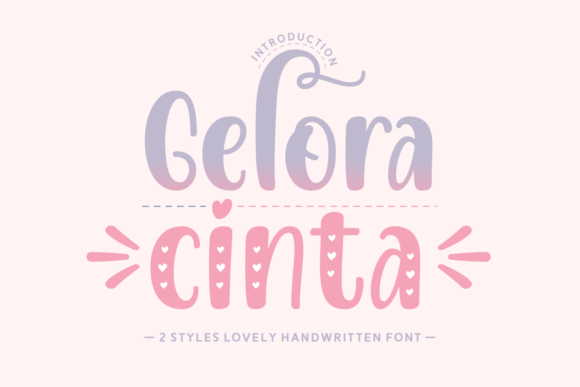 Gelora Cinta: A Whimsical Handwritten Font for Makers