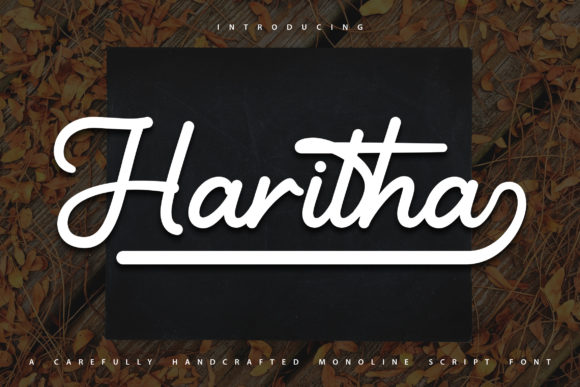 Haritha: A Vintage Handwritten Font for Bold Branding