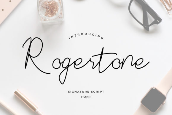Rogertone: An Elegant Script Font for Editorial Design