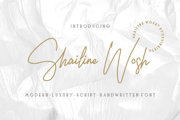 Shailine Wosh: A Minimal Handwritten Typeface for Modern Branding