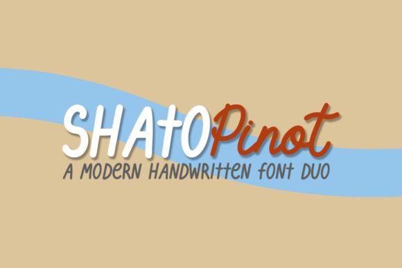 Shato Pinot Duo: A Handwritten Font for Editorial Design