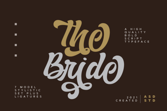 The Bride Font: Bold Script for Handmade Brands